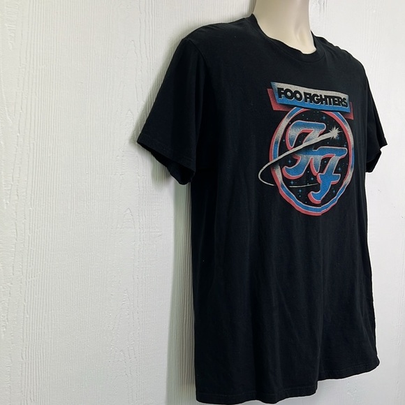 Foo Fighters - Rock Off Foo Fighters Comet Logo Black Short Sleeve T Short Large - Picture 5 of 9
